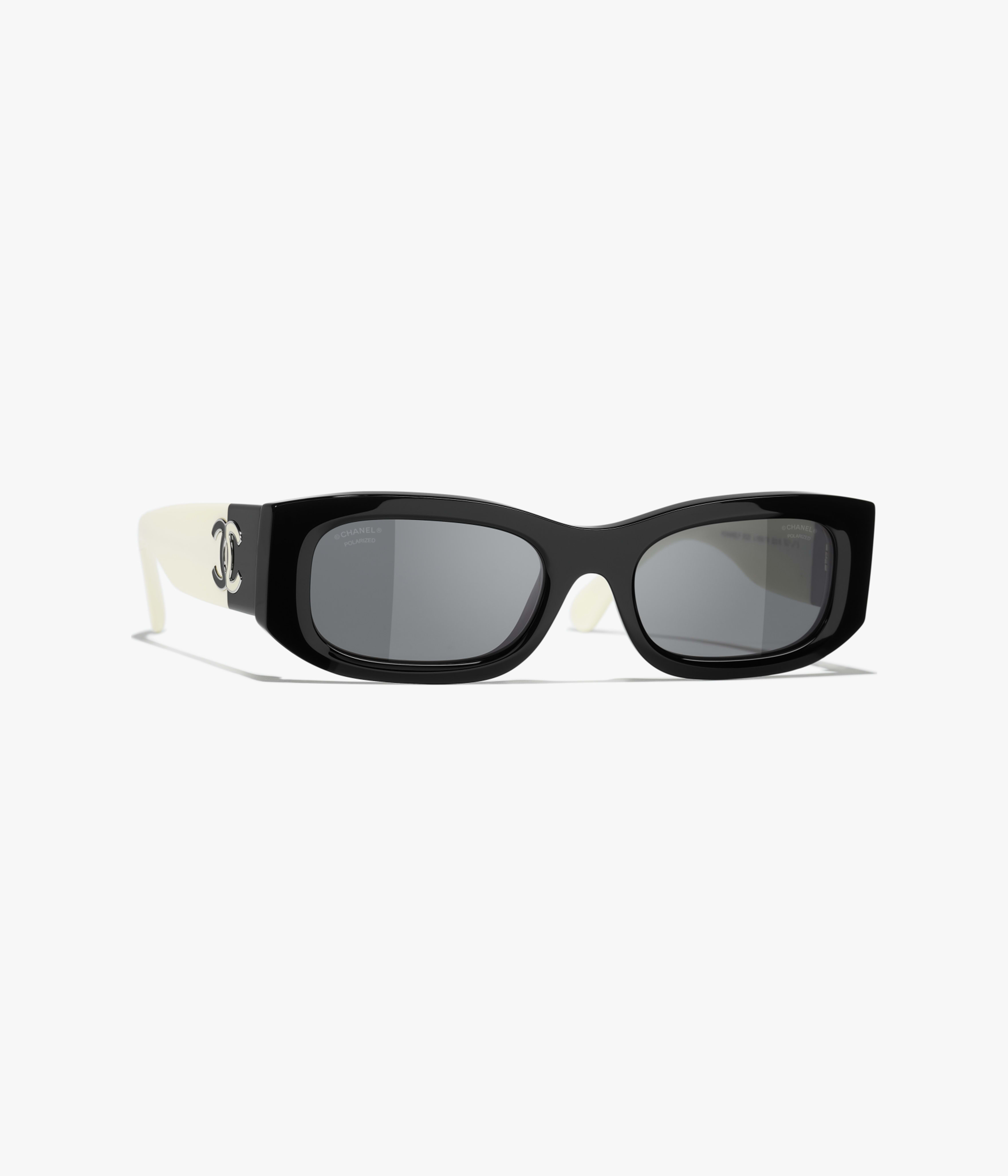 Rectangle Sunglasses - Sunglasses - Black & White
